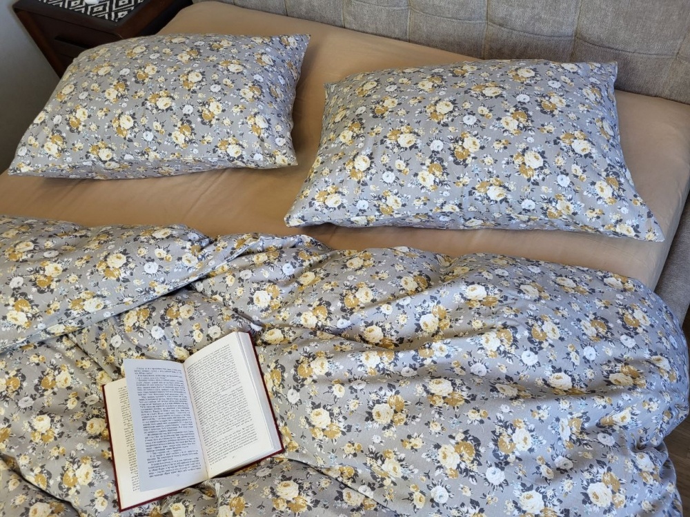 Постільна білизна фланель Комфорт текстиль Фансі/беж, Turkish flannel