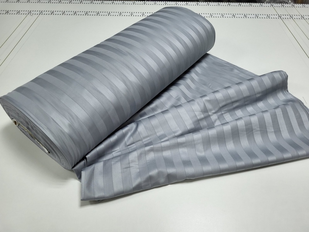 Постільна білизна преміум сатин-страйп Комфорт Текстиль Stripe PREMIUM, SILVER STONE 2/2см