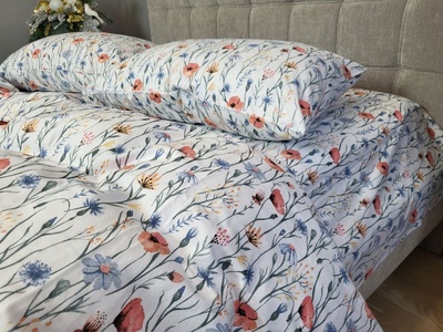 Постельное белье фланель Комфорт текстиль Полевые цветы, Turkish flannel