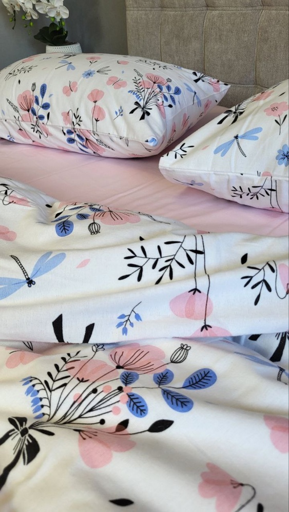 Постельное белье фланель Комфорт текстиль Симпатия/розовый, Turkish flannel