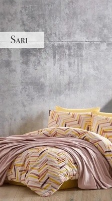 Набор постельного белья с покрывалом пике ISTANBUL POP ART SARI
