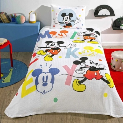 Летнее постельное бельё пике ТАС Mickey Mouse Happy