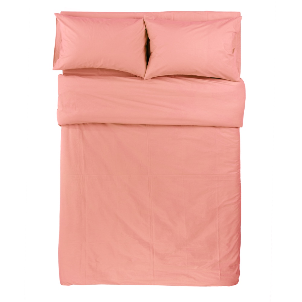 Комплект постільної білизни Antoni Ранфорс Premium Бязь Рожевий персик Полуторний 155х215