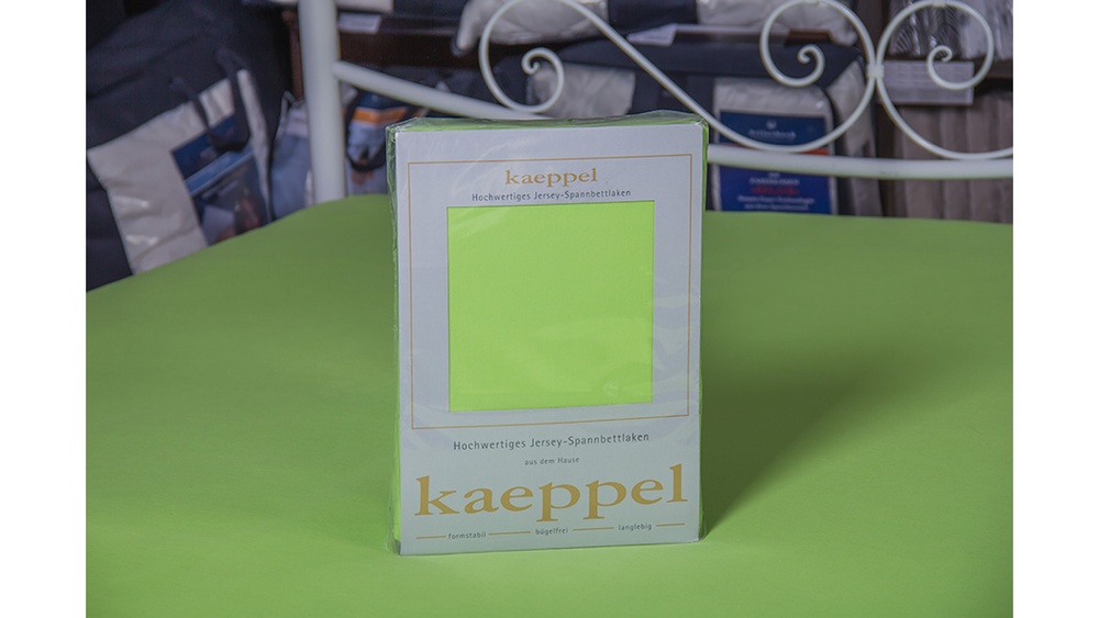 Простыня на резинке джерси Kaeppel зеленое яблоко