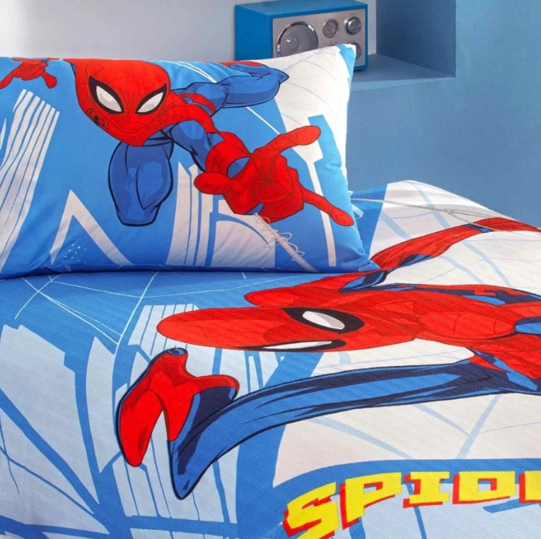 Летнее постельное бельё пике ТАС Spiderman Gate